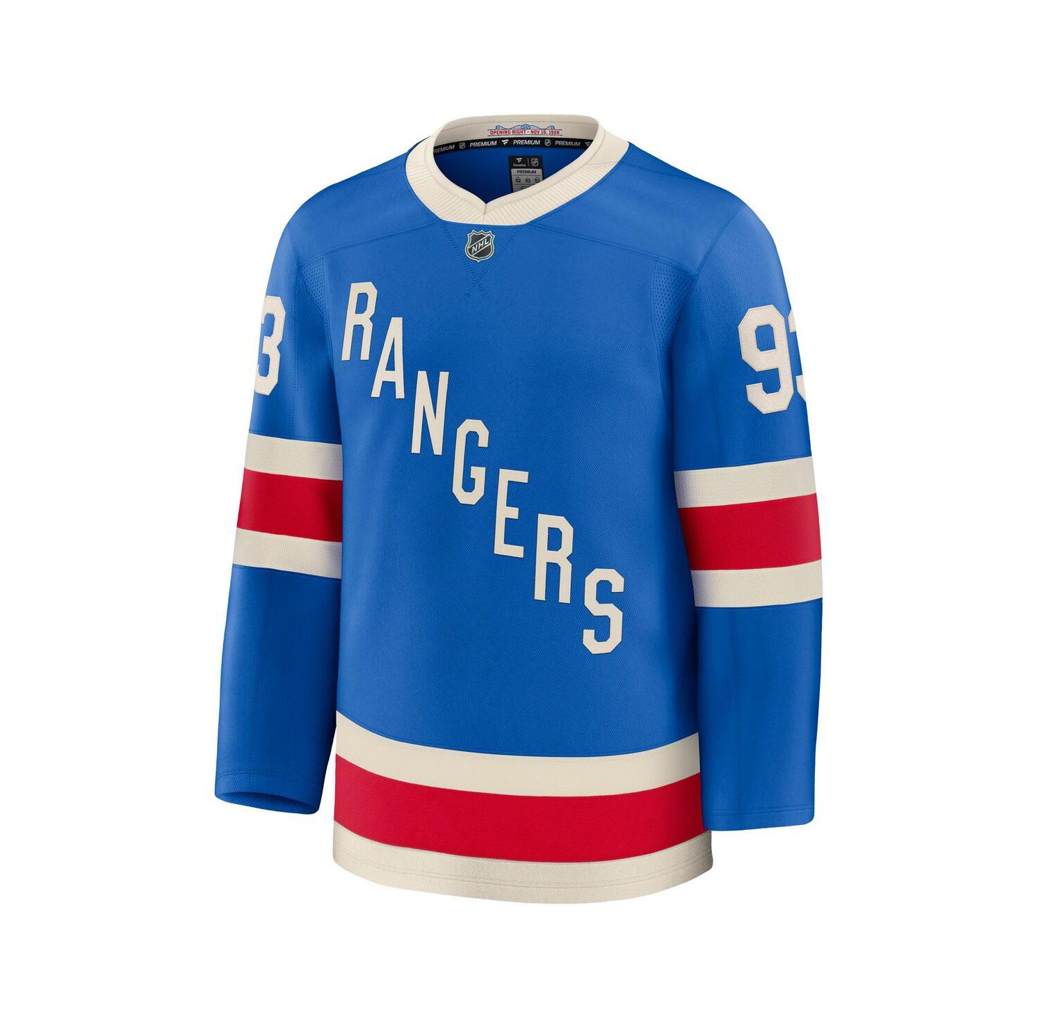 Men's Mika Zibanejad Blue New York Rangers Centennial Premium Jersey