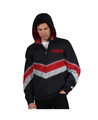 Starter - Men's Black/Red Kansas City Chiefs Thursday Night Gridiron Full-Zip Jacket