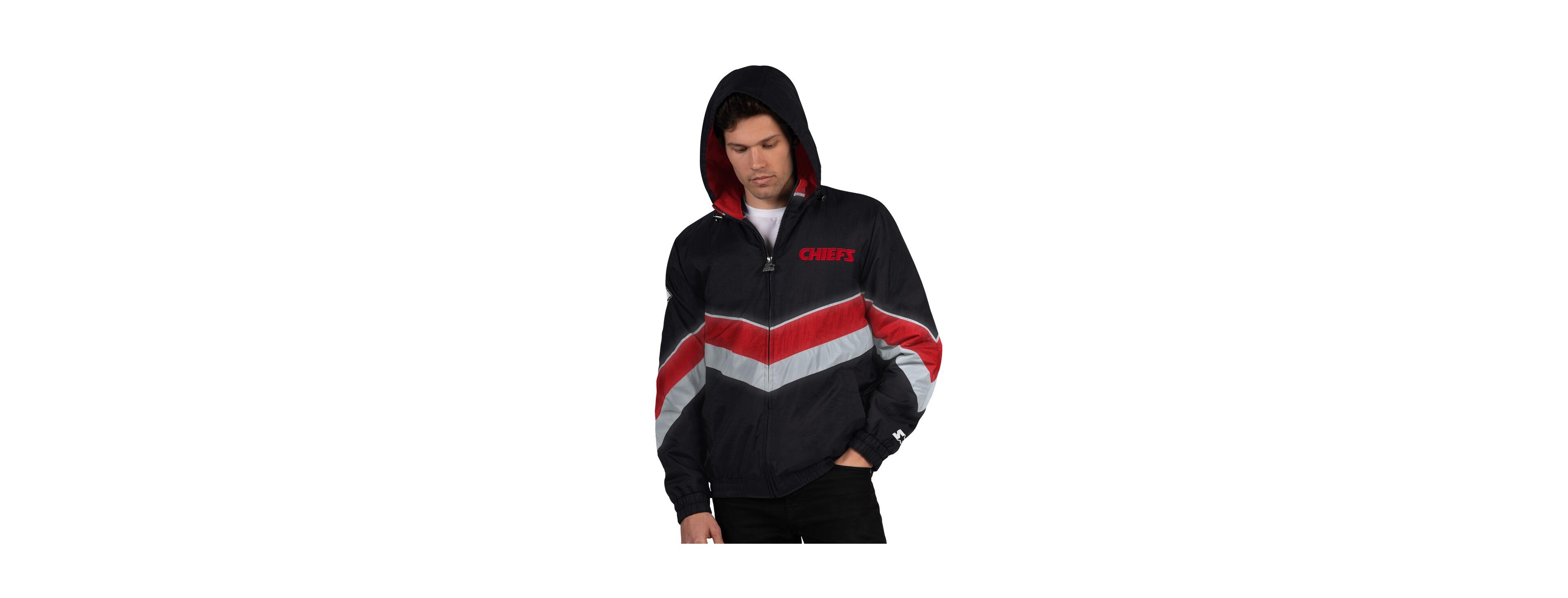 Starter Men's Black/Red Kansas City Chiefs Thursday Night Gridiron Full-Zip Jacket