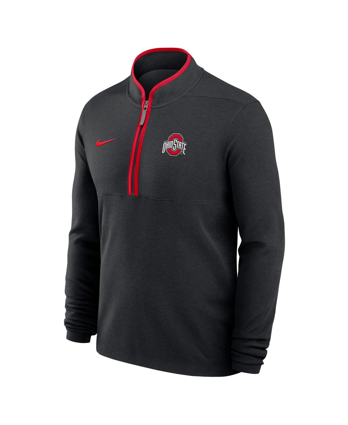 Nike Men's Ohio State Buckeyes Courtside Victory Dri-fit Half-Zip Pullover Sweatshirt