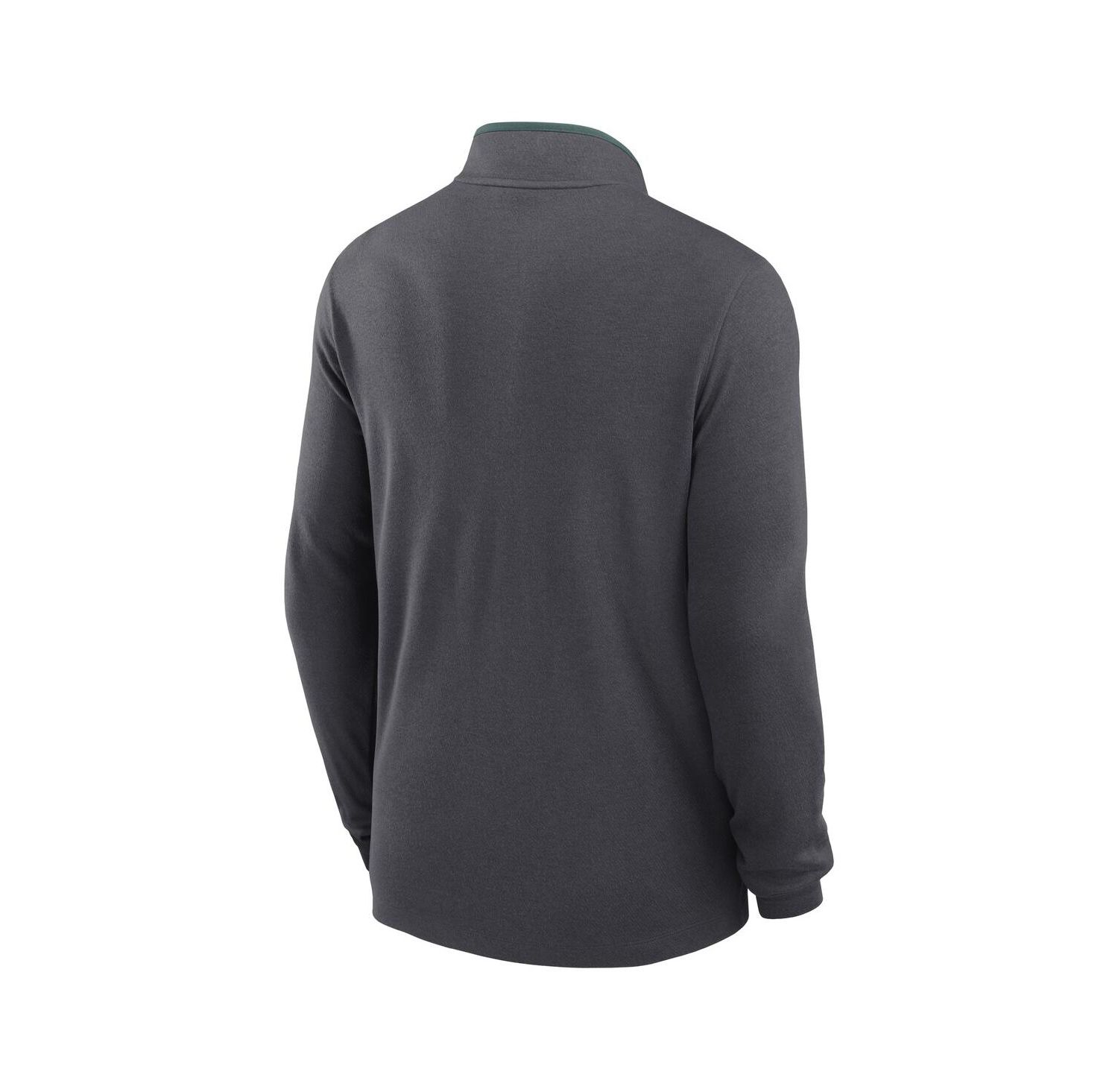 Men's Anthracite Michigan State Spartans Courtside Victory Dri-FIT Half-Zip Pullover Sweatshirt