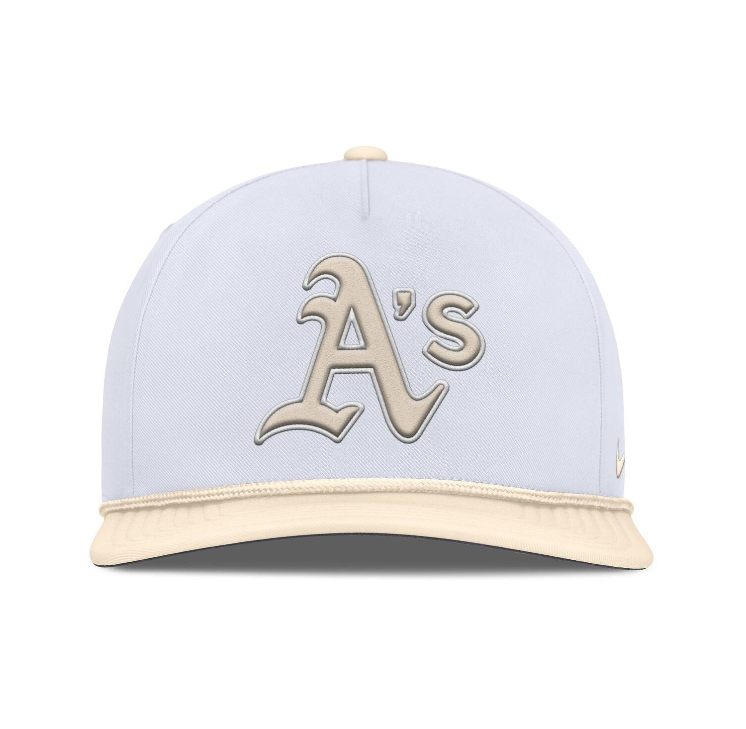 Men's White/Cream Athletics Pro Performance Snapback Hat