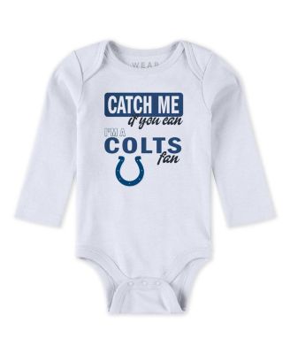 Baby Boys and Girls Newborn 3-Piece Indianapolis Colts Turn Me Around Bodysuits and Pant Set