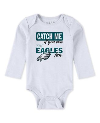 Baby Boys and Girls Newborn 3-Piece Philadelphia Eagles Turn Me Around Bodysuits and Pant Set