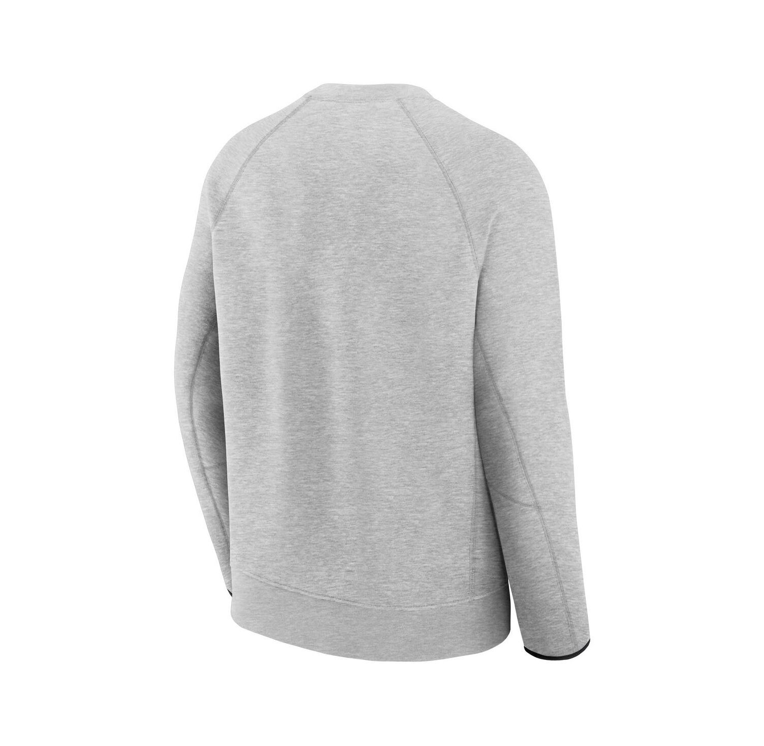 Men's Heather Gray Philadelphia Eagles Tech Fleece Raglan Sweatshirt