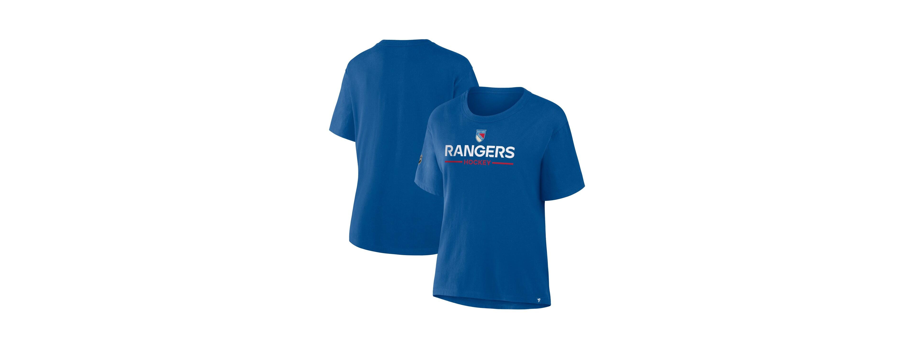 Fanatics Women's Blue New York Rangers Centennial T-Shirt