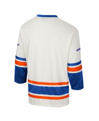 Men's Cream Boise State Broncos Puck Proud Fashion Hockey Jersey