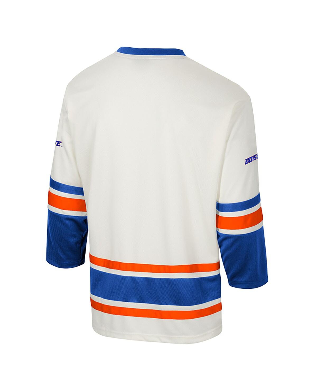 Colosseum Men's Cream Boise State Broncos Puck Proud Fashion Hockey Jersey