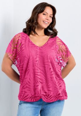 Women's Plus Size Elora Burnout Top