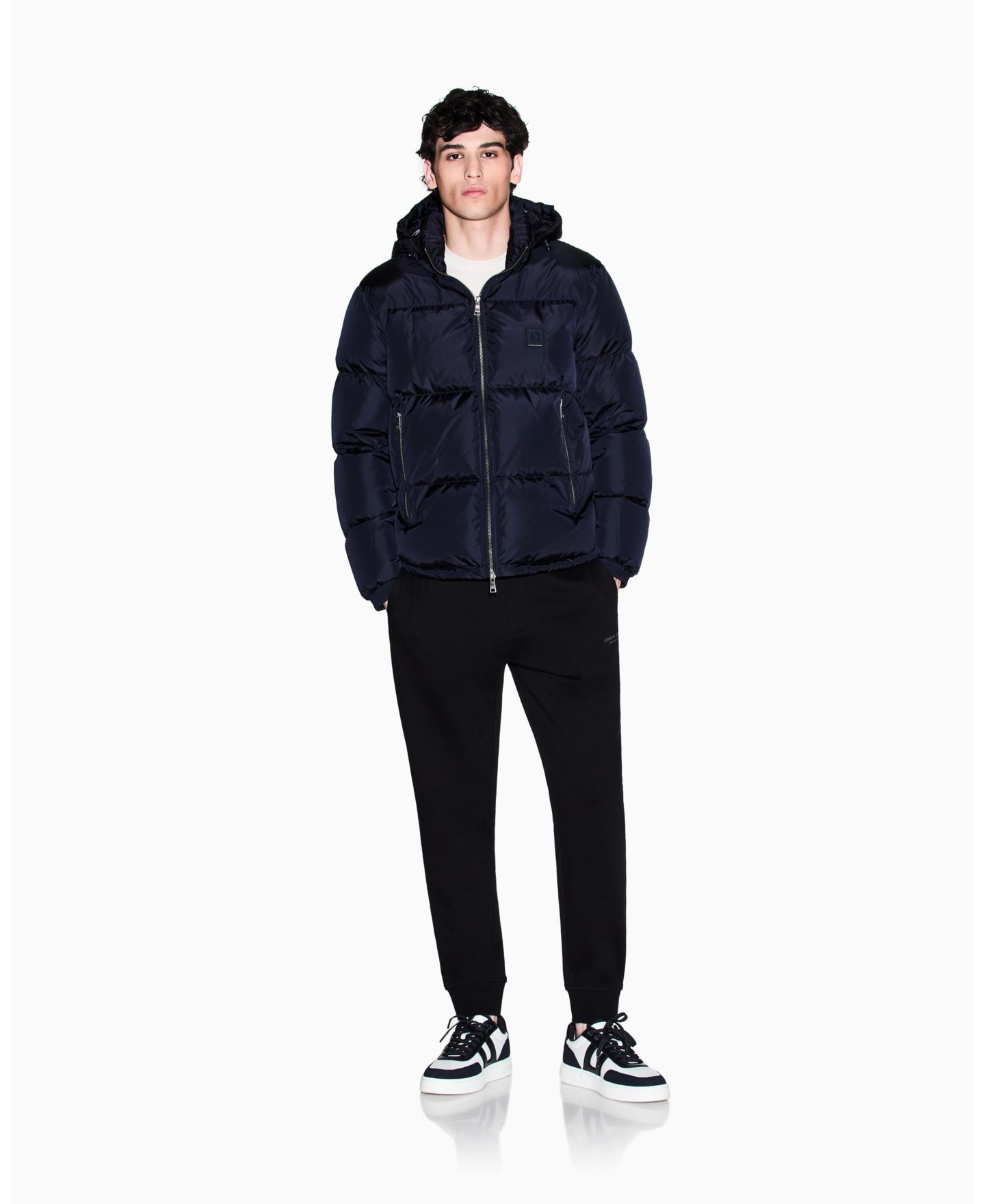 Мужские брюки A|X Armani Exchange Milan NY Fleece, цвет: Чёрный — фото 2