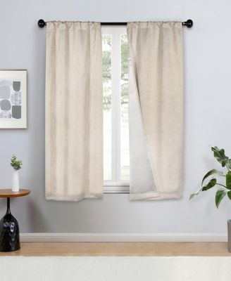 Senna Textured Blackout Curtain Set of 2 Panels, 26"x 63"