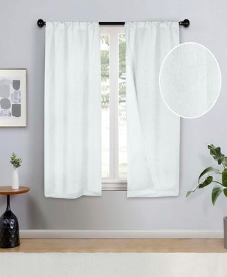 Senna Room Darkening Rod Pocket Curtain 2 Panels