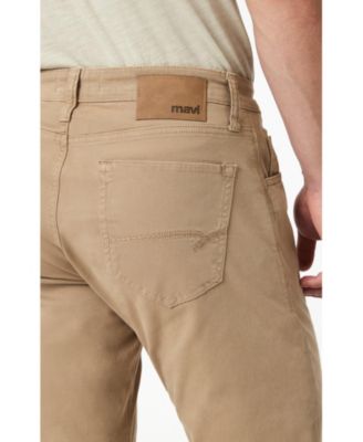 Men's Mavi Matt Relaxed Straight Leg In Khaki Casual Twill