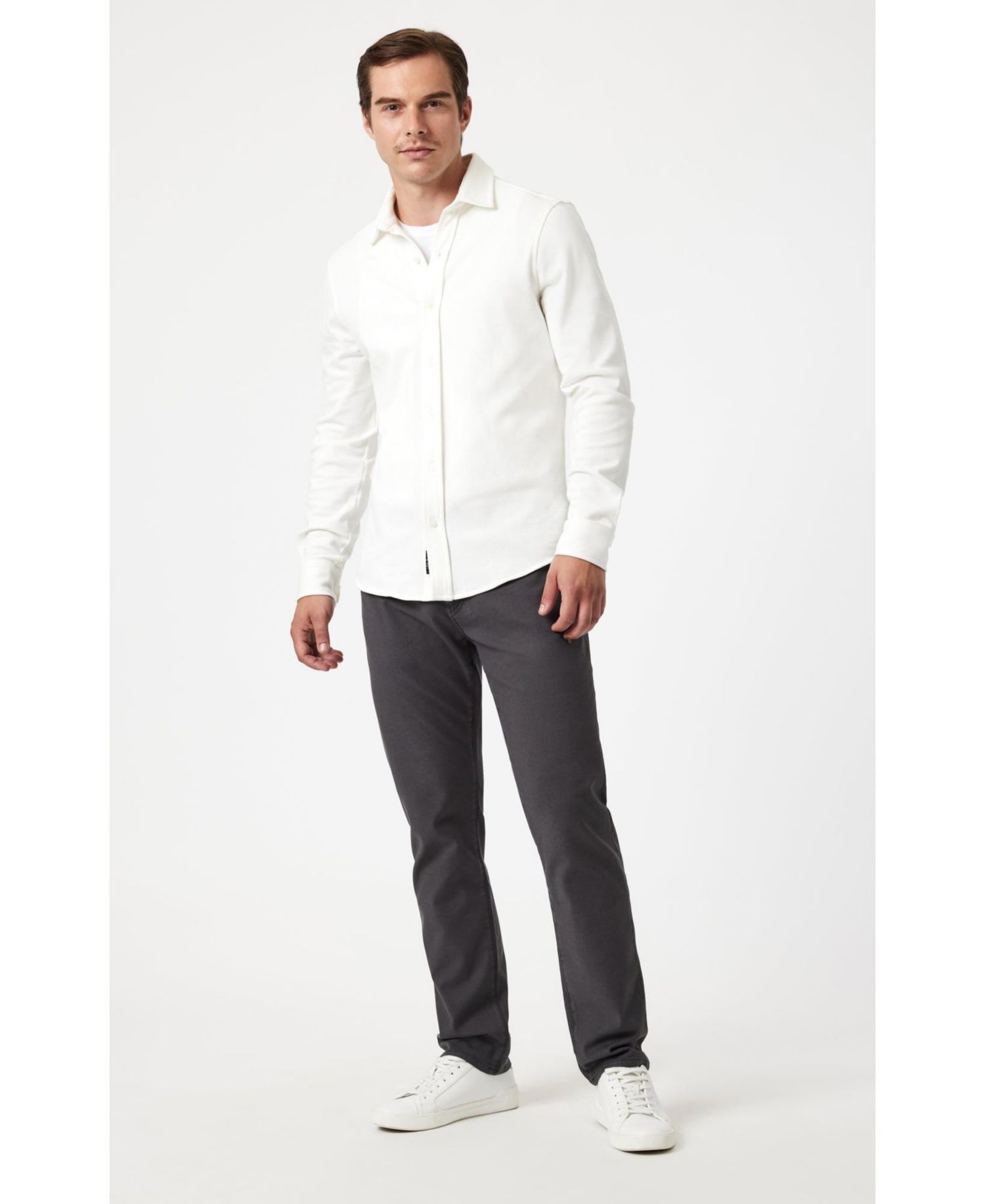 Men's Mavi Jake Slim Leg In Ash Luxe Twill