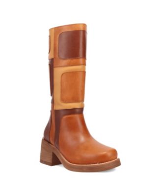 Women's Patches Leather Boot