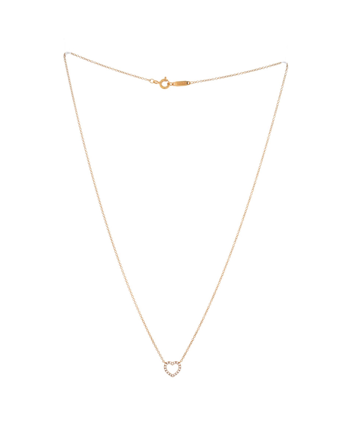 Pre-Owned Tiffany & Co. Metro Open Heart Pendant Necklace