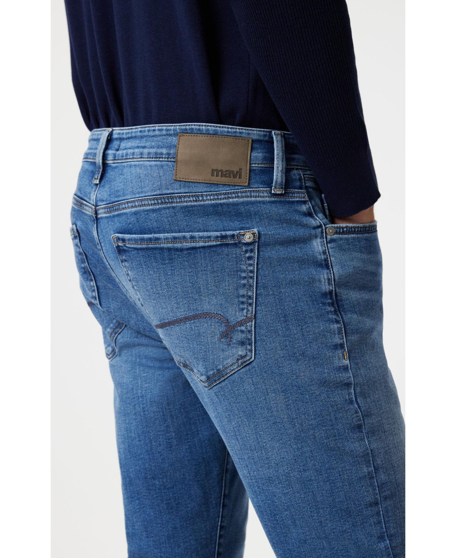 Men's Jake Regular Rise Skinny Leg In Mid Brushed Nashville