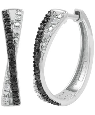 Macy's - Diamond Earrings (1/6 ct. t.w.) in Sterling Silver