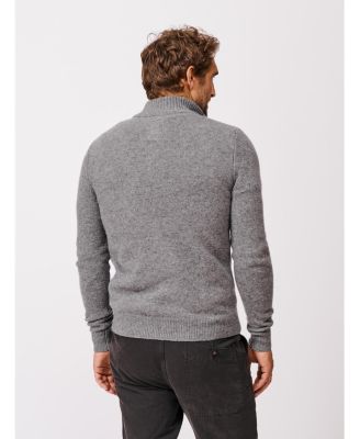 Men's Pepper Lambswool Zip Neck Sweater