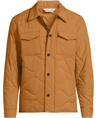 Men's Quilted Insulated Shirt Jacket