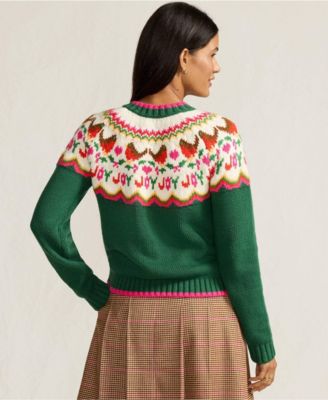 Women's Lofty Fair Isle Cardigan Sweater
