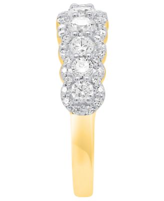 Lab-Grown Diamond Ring (1 ct. t.w.) in Sterling Silver or 14k Gold Plated Sterling Silver