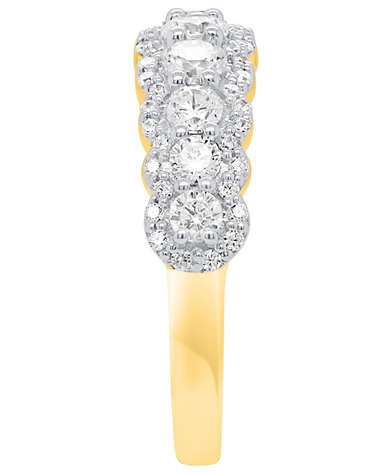 Lab-Grown Diamond Ring (1 ct. t.w.) in Sterling Silver or 14k Gold Plated Sterling Silver