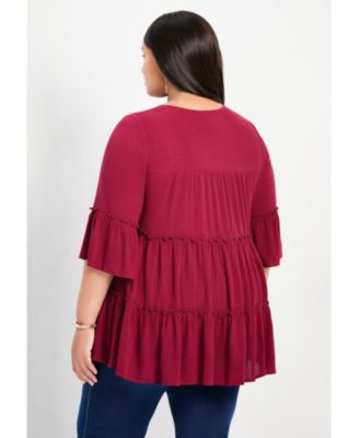Women's Amy Tiered Bell Sleeve Blouse