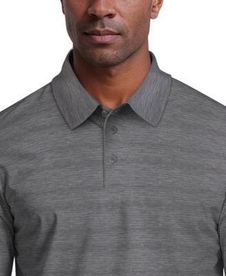 Men's Jaspe Print Long-Sleeve Golf Polo Shirt