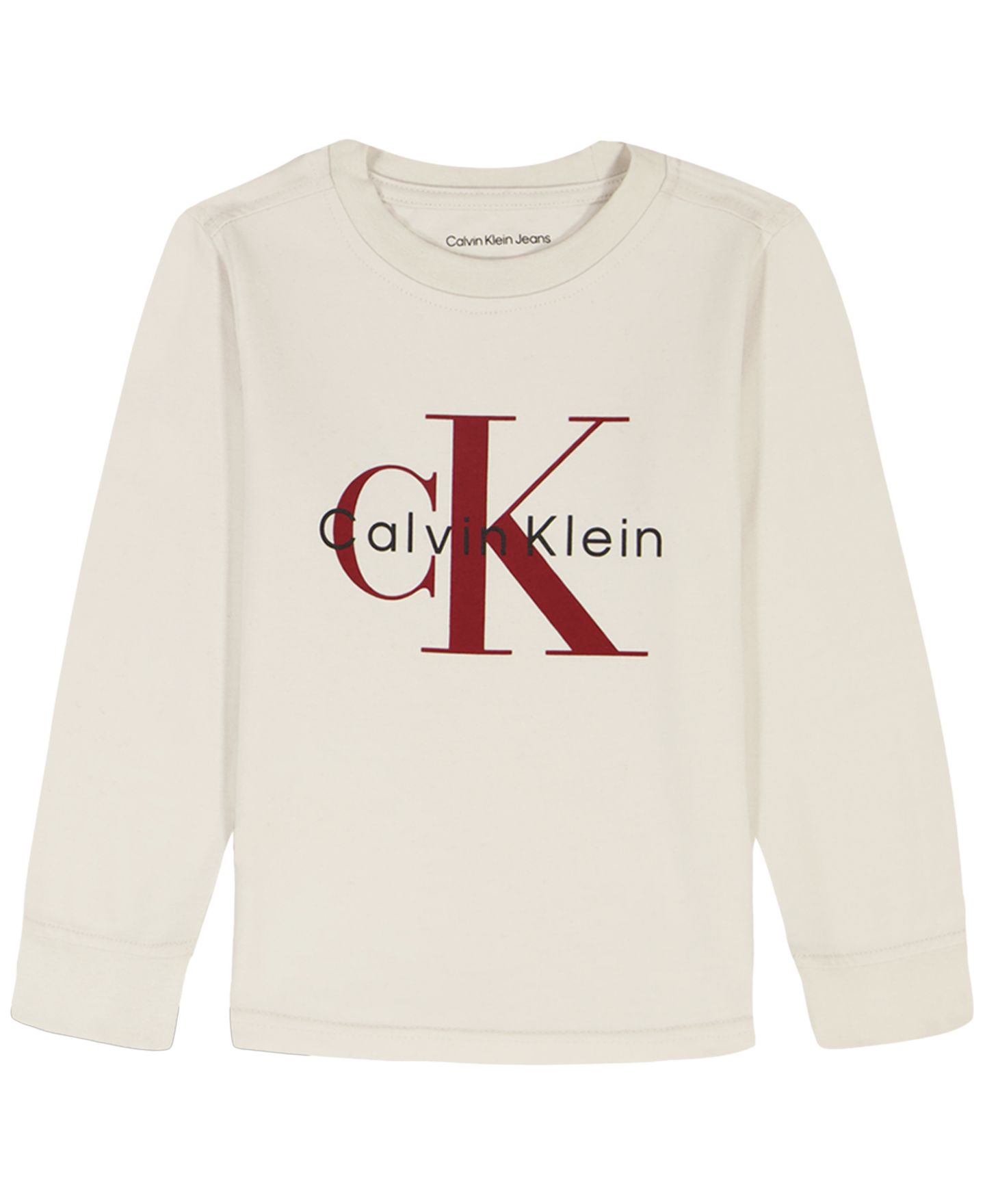 Детский комплект Calvin Klein из 3 предметов: жилет, футболка, джоггеры, 2T-7, цвет: Чёрный / Слоновая кость — фото 8