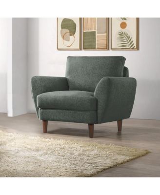 Burnside Contemporary Upholstered Chair, Green