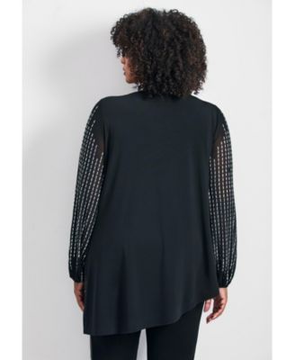 Women's Glitz Embellished Sleeve Tunic