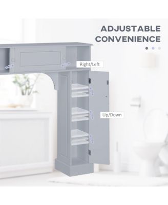 Bathroom Storage Cabinet with Adjustable Shelves Freestanding Rack for Bathroom Storage and Organization