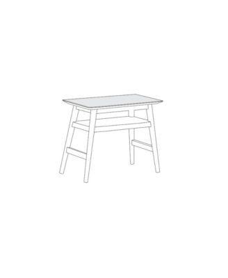 Portola Solid Acacia Wood End Table, Brown