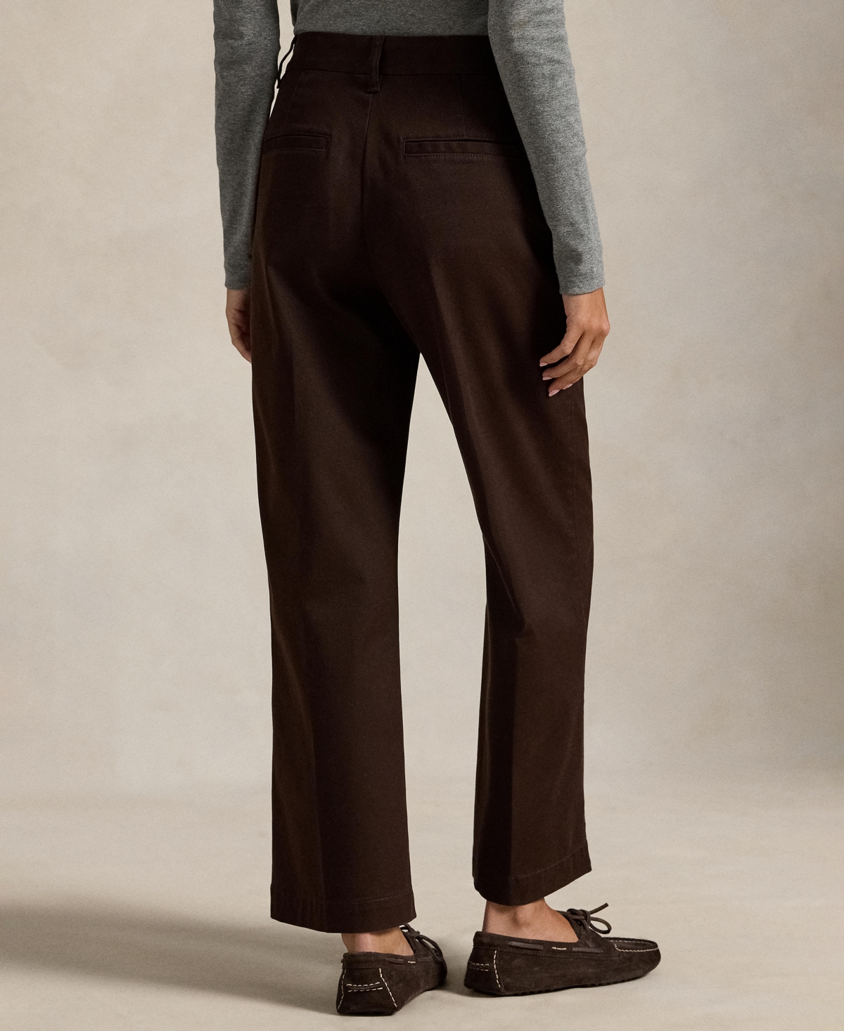 Polo Ralph Lauren Women's Chino Wide-leg Pants In Brown