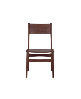 Portola Solid Acacia Wood Dining Chair, Brown (Set of 2)
