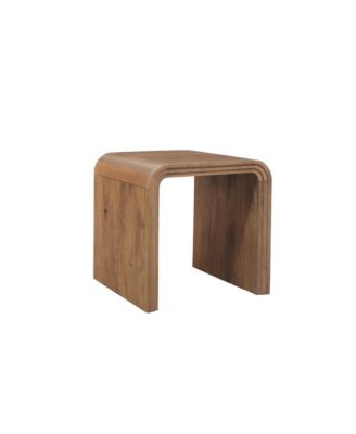 Palencia Solid Mango Wood End Table, Natural