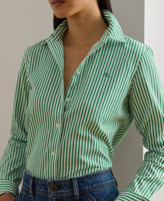 Women's Striped Long-Sleeve Shirt