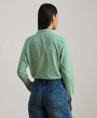 Women's Striped Long-Sleeve Shirt