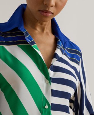 Women's Striped Long-Sleeve Shirt
