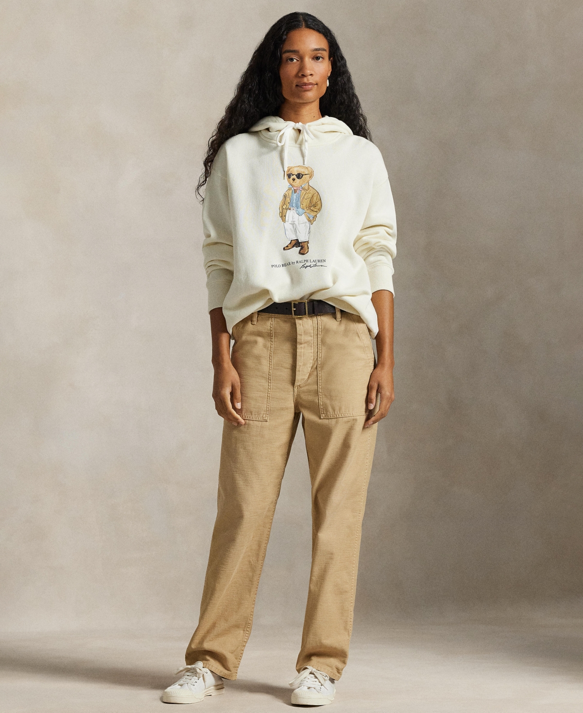 Polo Ralph Lauren Women's Long-Sleeve Bear Fleece Hoodie