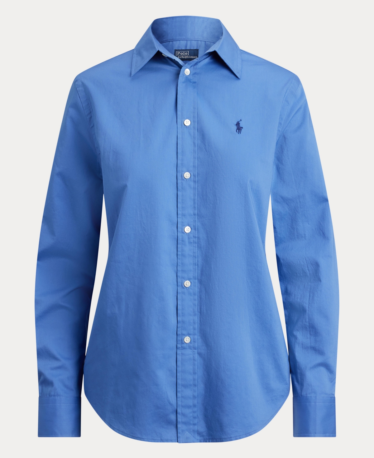 Polo Ralph Lauren Women's Classic-fit Cotton Twill Shirt In Blue