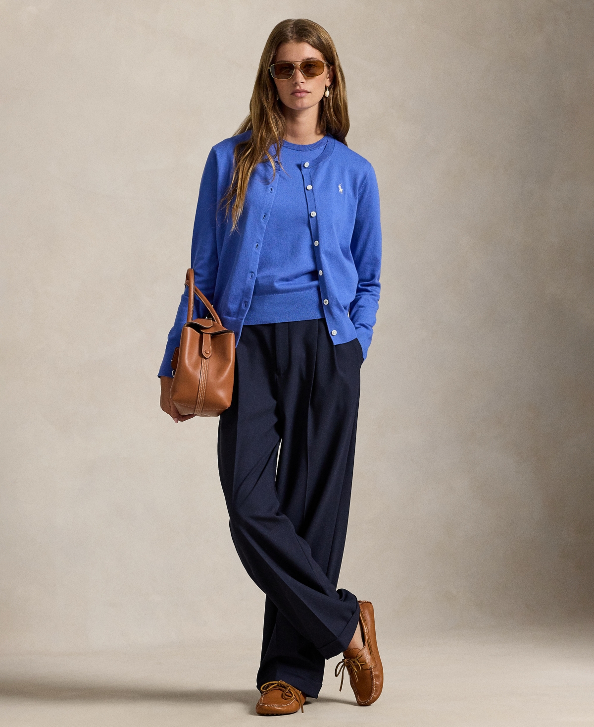 Polo Ralph Lauren Women's Crewneck Button-Up Cardigan