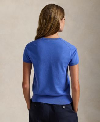 Women's Short-Sleeve Crewneck Sweater