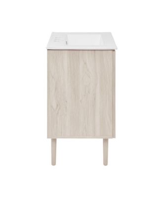 24" MDF  3-Hole Centerset Sink Top Freestanding Bathroom Vanity