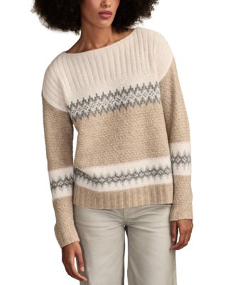 Lucky Brand - Women's Fair Isle Long-Sleeve Sweater