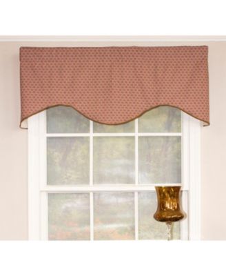 Meadow Cornice 100% Cotton with Fully Lined 3" Rod Pocket Valnance for Windows 50" x 17" Sage