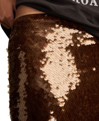Women's Sequin Midi Pencil Skirt