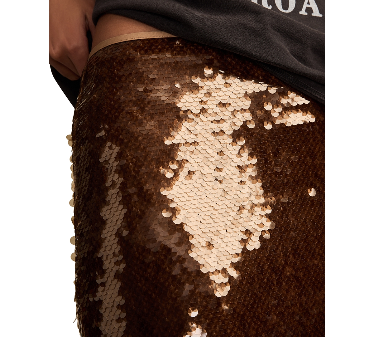 Lucky Brand Women's Sequin Midi Pencil Skirt