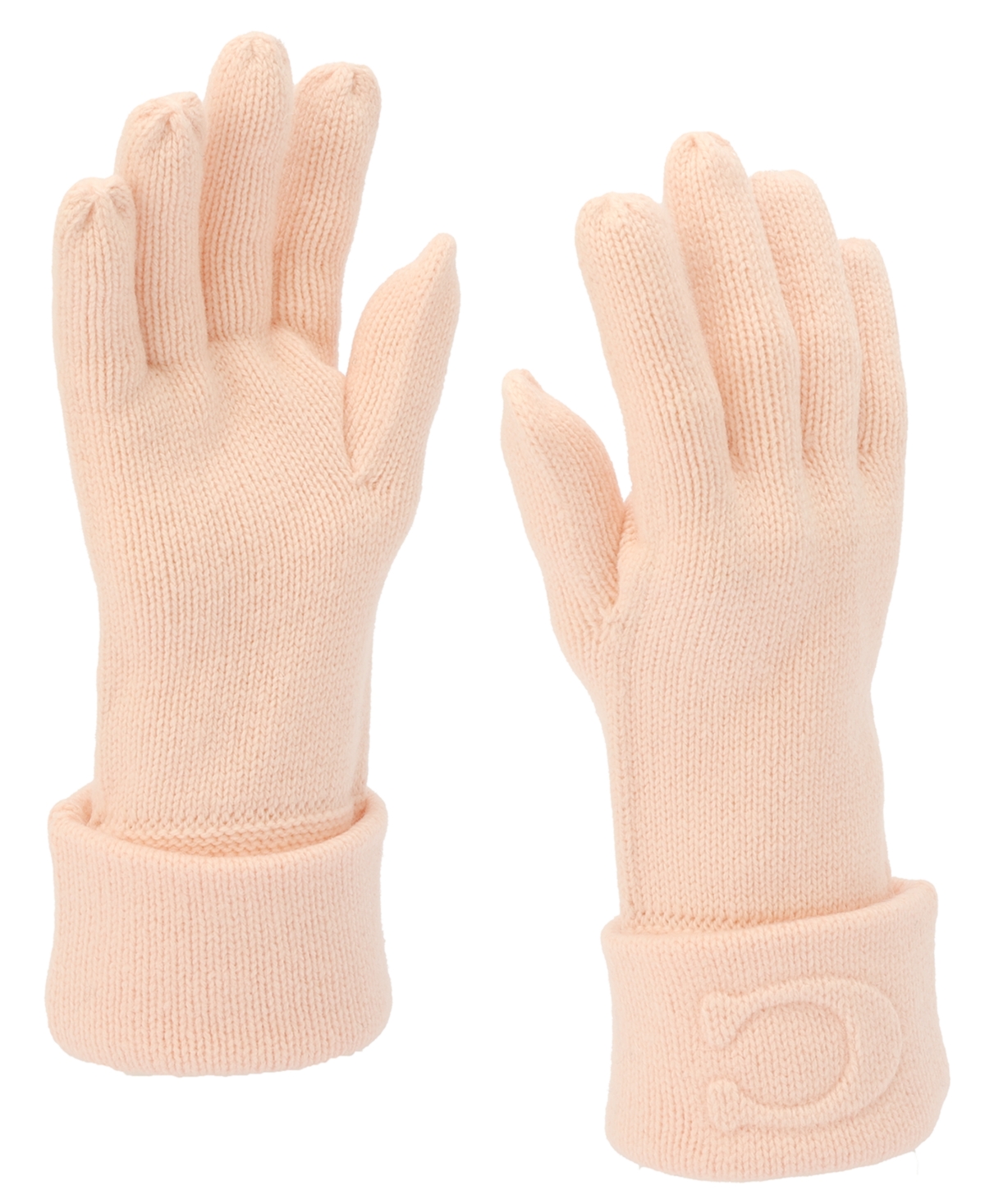 Coach Women's Embossed C Knit Gloves